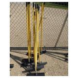 10 plastic (tour smooth) bunker rakes w/ fiberglas