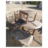 8 piece teak wood patio furniture