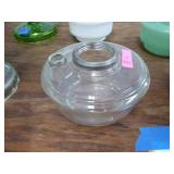 Clear Hanging Lamp Font - condition: excellent