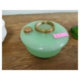Green Hanging Lamp Font - condition: excellent