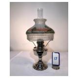 Model #12 Nickel Table Lamp - Original Log Cabin S