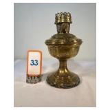 Model 7 Brass Table Lamp - condition: some corrosi