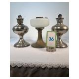 Three Table Lamps for parts or restoration