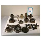 Misc. Aladdin parts, wick carriers, smoke bell, ga