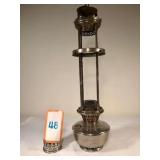 Model 12 Four Post Hanging Lamp w/ font - conditio