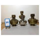 3 Aladdin Fonts (#7, 8, 9) & 1 Table Lamp - condit