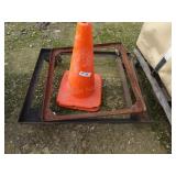 2 moving dollies & 2 orange cones