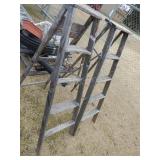 2 wood step ladders