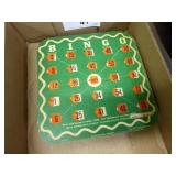 10 vintage slide-over bingo cards