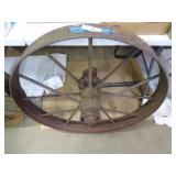 Vintage 32" metal wheel