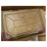 3 vintage journals - all have writing inside