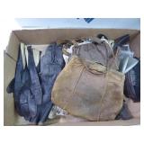 Vintage leather purses, gloves & hair combs