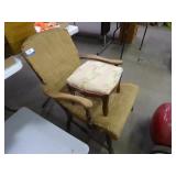 Project chair & stool - vintage