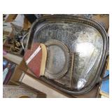 Assorted silver plate pieces