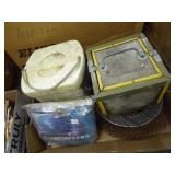 Worm boxes - fish net - sun cutter