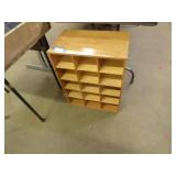 Wood cubby shelf