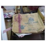 3 totes & new long apron & misc.