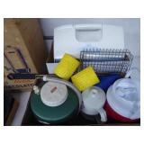2 boxes: cooler, thermos, misc.