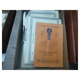 Vintage food safety papers & other