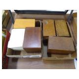 2 boxes vintage recipe boxes