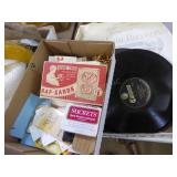 2 boxes records & misc.