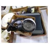 2 boxes misc. lighting items