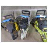 3 chainsaws for parts or repair