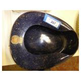 Enamelware vintage bedpan