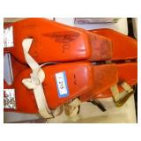 Vintage life vests from the Dells Boat or Ducks