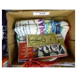 Vintage Panama doily, vintage post cards & other