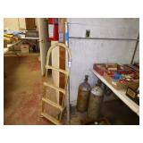 Aluminum ski tow bar & ladder