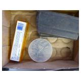 .22 shells and 2 gun clips