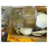 Dishes, pitcher, collector plates