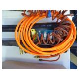 Misc. tools, saw blades, hoses