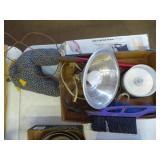 Misc. items: vintage rug beater - painting items -