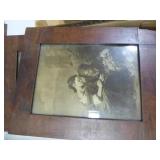 2 antique framed art