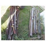 Metal fence posts & wood posts AS IS
