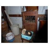 Edison record player & records - AS IS