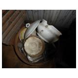 Fruit basket w/misc. dishes - AS IS