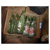 Vintage 7-Up bottles