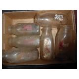 6 Portage Creamery half pint bottles