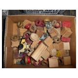 2 boxes Lincoln Logs & other toy items