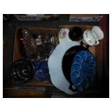 2 boxes glassware & dishes