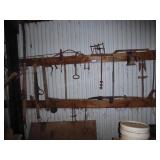 Contents of wall: misc. tools