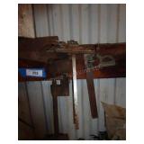 Contents of wall behind bench