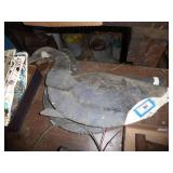 2 homemade wood geese