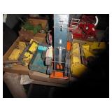 3 boxes assorted metal toys