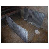 2 galvanized feeder pieces