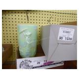 Fenton 9" glass vase - AS IS (chipped) - Mandarin Fenton 9" glass vase - AS IS (chipped) - Mandarin