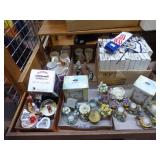 6 boxes giftware: state flags - mugs - candles - m